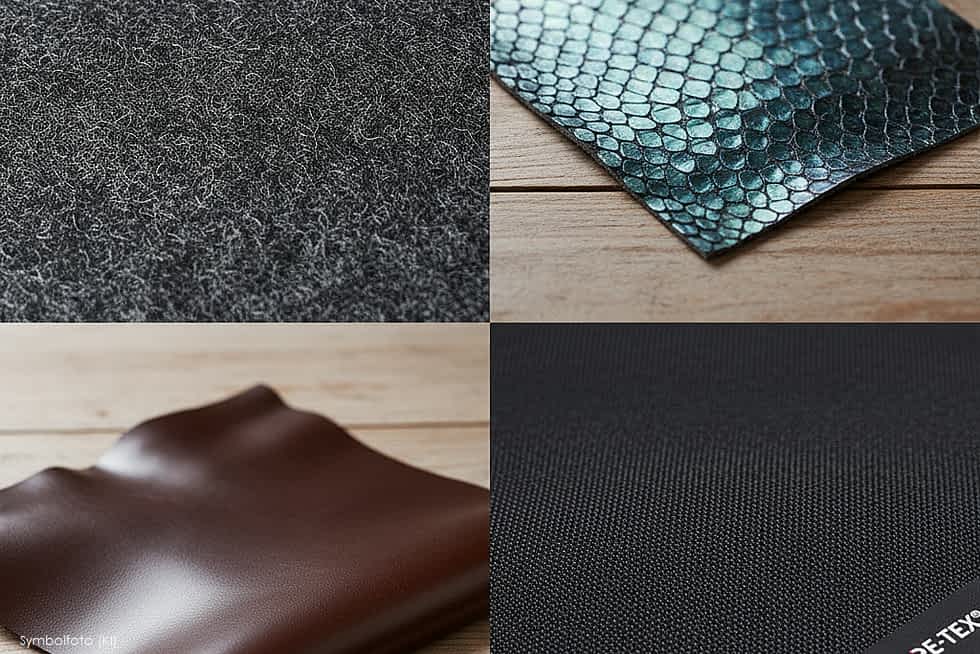 materialien schuhe